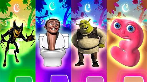 Ink Demon Vs Skibidi Toilet Vs Shrek Vs Sponge Bob Vs Numberjack
