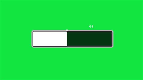 Loading Bar Animation Isolated On A Green Background 11511105 Stock