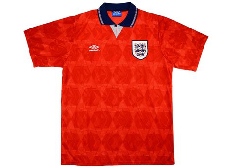 Umbro 1993 England Match Issue Away Shirt Vintage Football Shirts