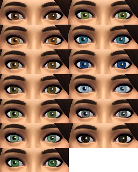 My Sims 4 Blog Replacement Eyes For Sims 4 By Gothelittle