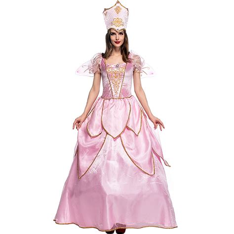 Hot Sexy Elegant Deluxe Fairy Godmother Costume Adult Glinda Wizard Of