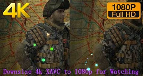 Downsize Sony 4k Xavc To 1080p For Playing Smoothly 1080p Video Tool
