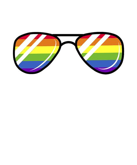 Lgbt Gay Lesbian Pride Rainbow Sunglasses T Digital Art By P A Fine Art America