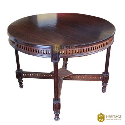 Buy Antique Style Rosewood Round Table Furniture Online From Heritage