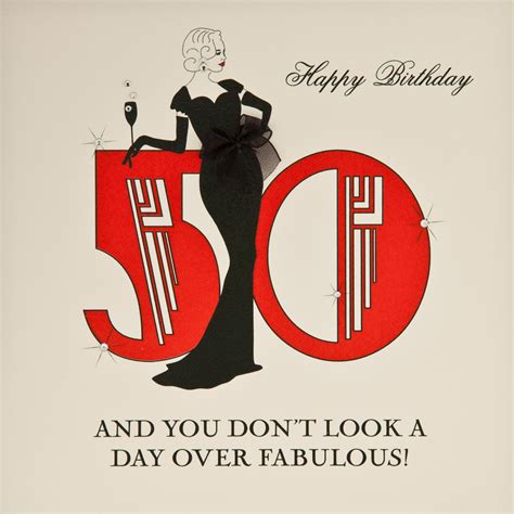 Day Over Fabulous Handmade 50th Birthday Card B20 Tilt Art