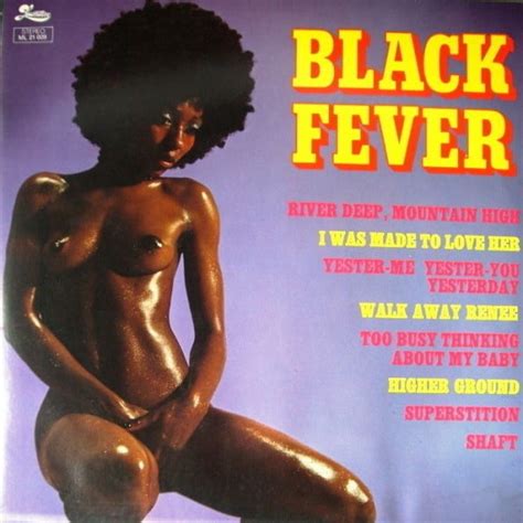 Black Fever Funky 70s Album Cover Nude Black Babe With Afro 1 Pics