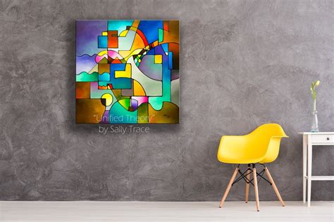 Unified Theory Fine Art Giclee Print On Stretched Canvas Abstract