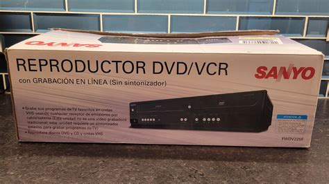 Sanyo Fwdv F Vcr Vhs Dvd Player Combo Includes Remote Manual Original