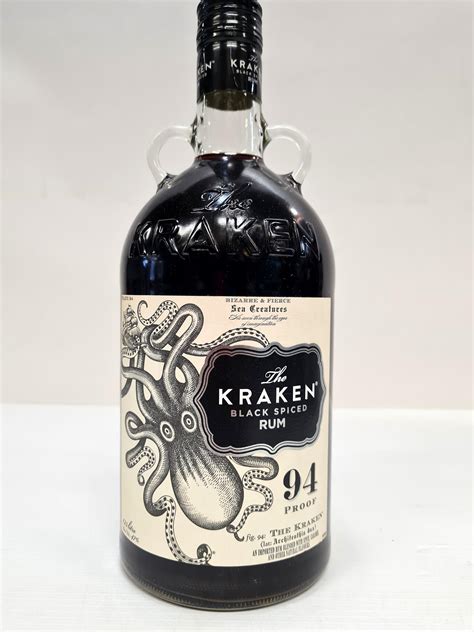 Lot The Kraken Black Spiced Rum 94 Proof