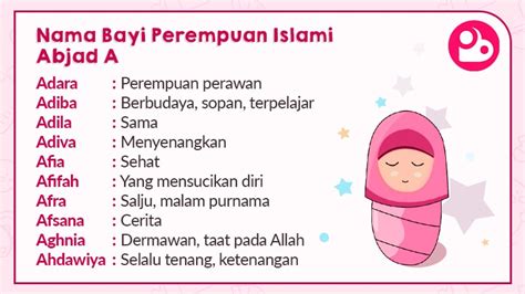 Yuk, silahkan saja disimak nama bayi perempuan islami dan artinya berikut ini. 700+ Nama Bayi Perempuan Islami Pilihan | PosBunda