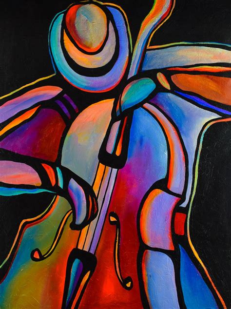 Mike Daneshi Jazz Painting Musician Art Abstract Art Painting