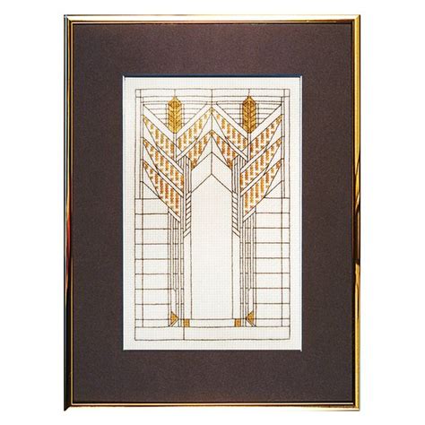 Frank lloyd wright inspired cross stitch. Frank Lloyd Wright | Cross stitch, Cross stitch patterns ...