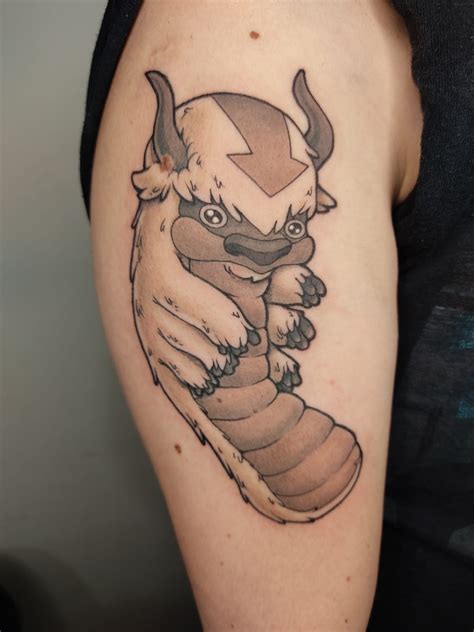 Appa From Avatar The Last Airbender By Tania In Red Cloud Mavericks Mexico City Rtattoos