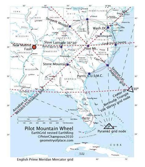 29 Ley Lines United States Map