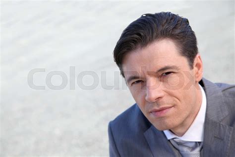 Business Man Standing Stock Image Colourbox
