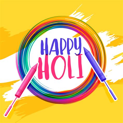 Happy Holi Abstract Pichkari Background Download Free Vector Art