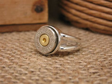 Items Similar To Sterling Bullet Ring Bullet Jewelry Sterling