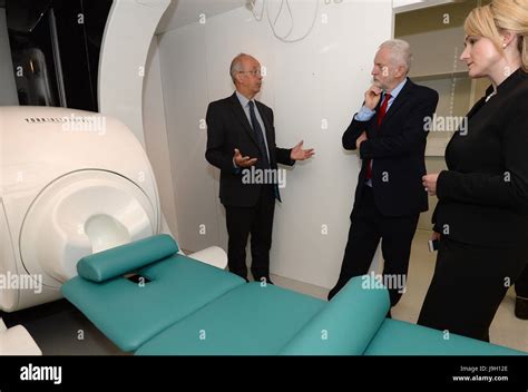 Labour Leader Jeremy Corbyn And Shadow Business Secretary Rebecca Long Bailey Are Shown An Mri