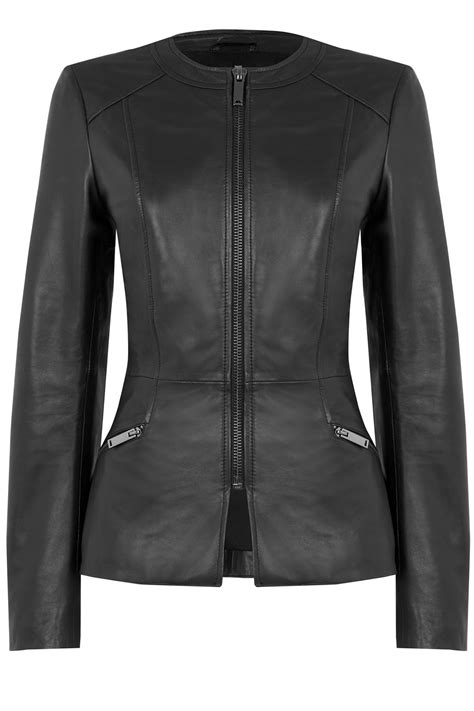 Leather Collarless Leather Jac Collarless Jacket Leather Jackets