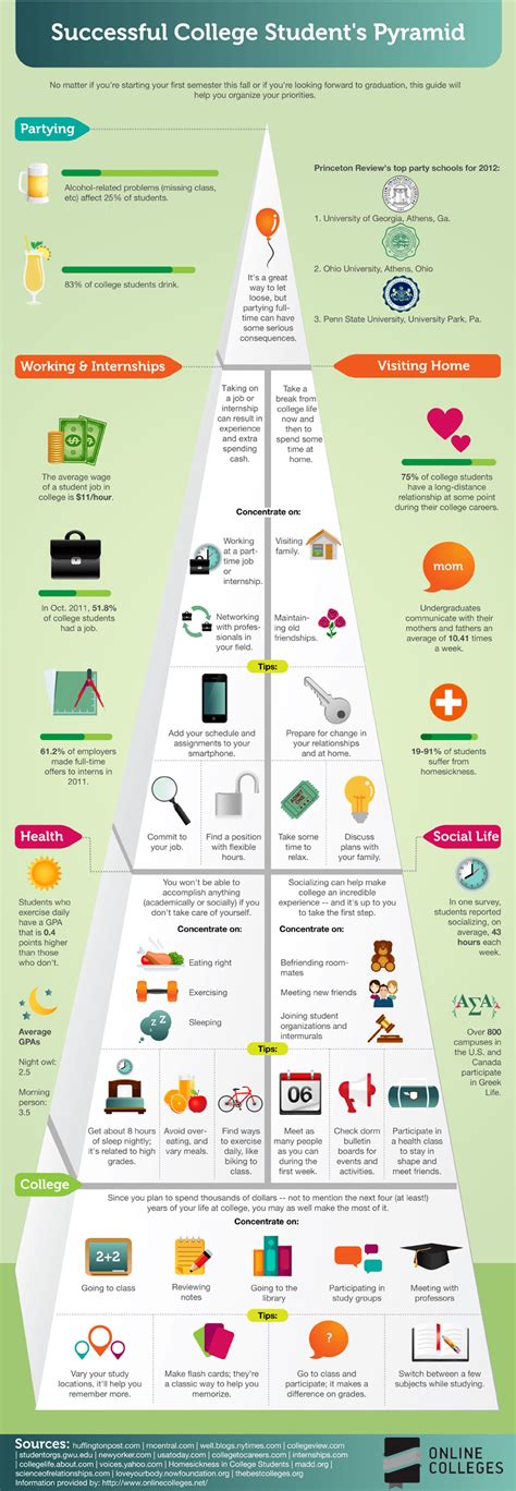Successful College Student Infographic E Learning Feeds