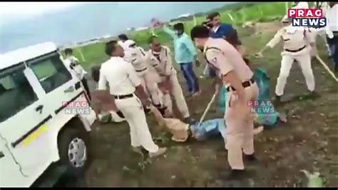 Viral Video Of Madhya Pradesh Police Brutally Police Reign Blows
