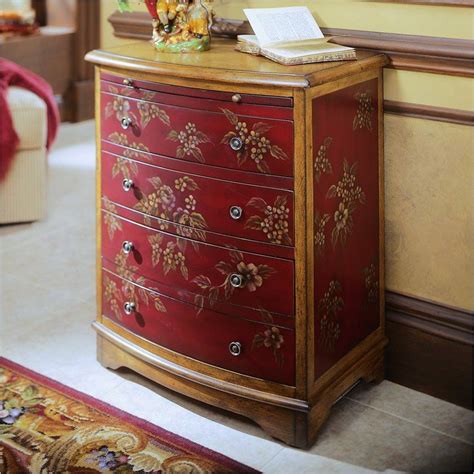 Pulaski Blossom Accent Chest Ds 599220 Hand Painted Furniture