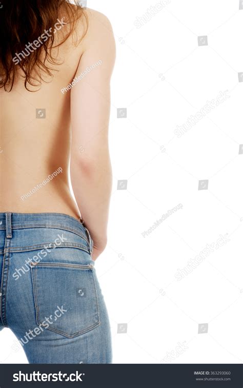 Shirtless Woman Alluring Jeans Stock Photo 363293060 Shutterstock