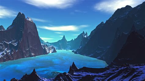 Blue Landscape Wallpapers Top Free Blue Landscape Backgrounds