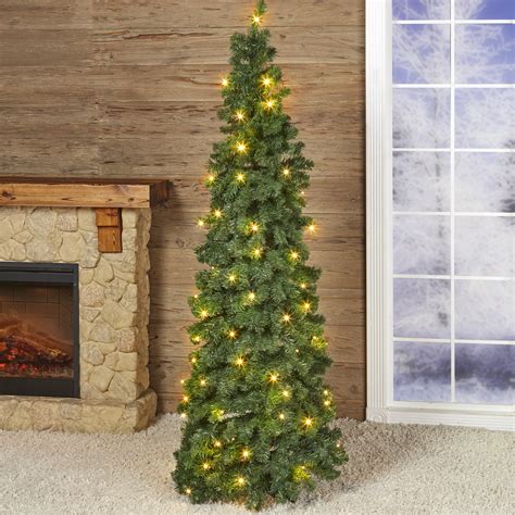 Pre Lit Led Pop Up Artificial Christmas Tree 6 Feet Tall White
