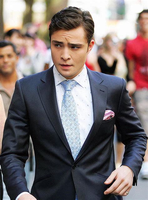 Gossip Girl New York City Ed Westwick Chuck Bass Handsome Preppy Men S Fashion Charles Bass Suit