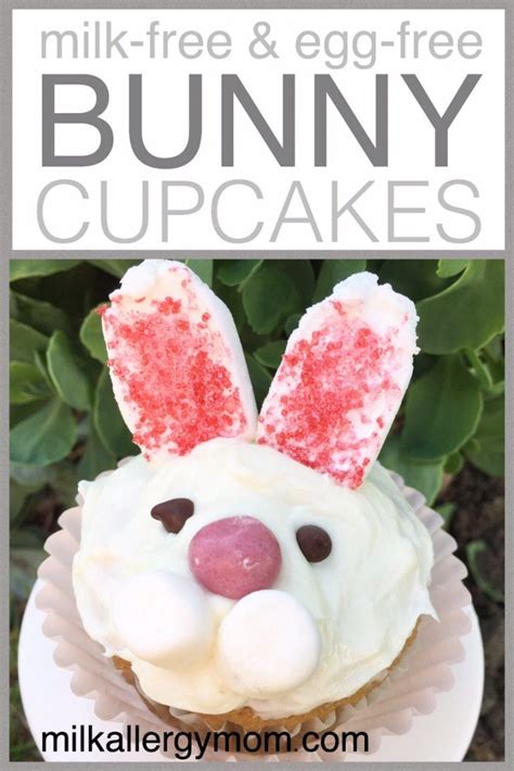 Adorable Easter Bunny Cupcakes Dairy And Egg Free Milk Allergy Mom