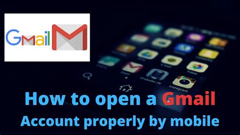 How To Open A Gmail Account By Mobile Youtube