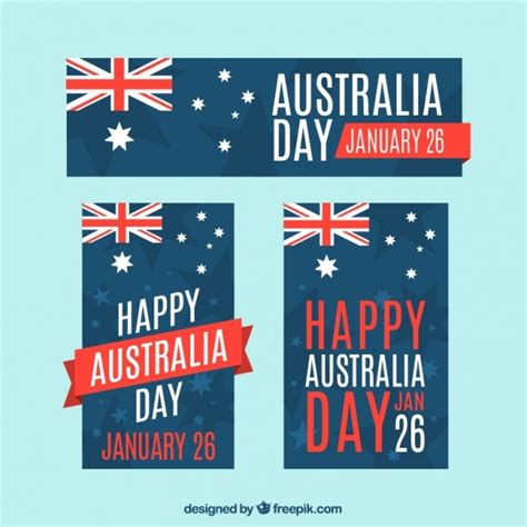 Free Vector Australia Day Banners Collection