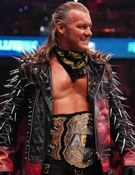 Chris Jericho Aew Spiked Leather Jacket 44 Off Sale
