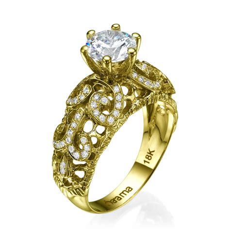 Diamond Lace Engagement Ring Naama Jewellery High End Jewellery Design