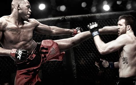 Two Ufc Fighter Fighting Hd Wallpaper Wallpaper Flare