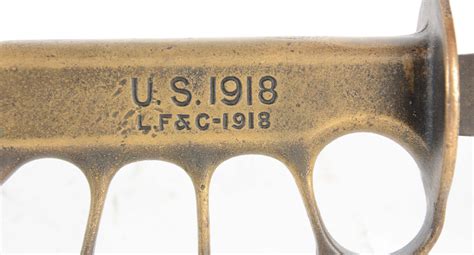 Lot Detail Us Wwi M1918 Lfandc Trench Knife And Original Sheath