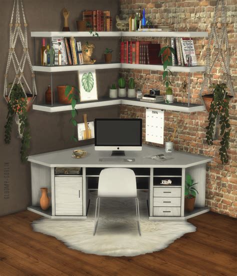 The Sims 4 Corner Desk Cc Modern House