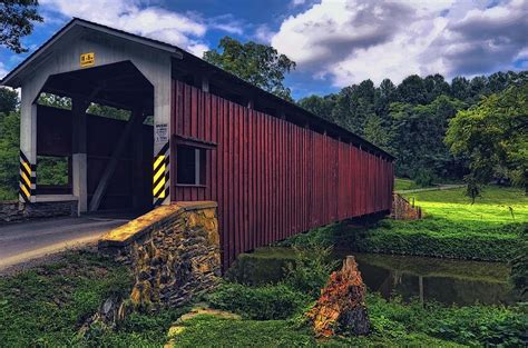 Lancaster County Pa Covered Bridge Photograph