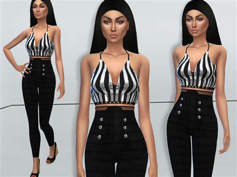 Sims 4 Denim Jumpsuit Cc