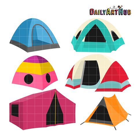 Free Tents Clip Art Set Free Clip Art Free Art Art Hub Daily Art