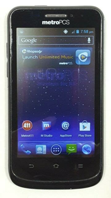 Zte Avid N9120 4gb Black Metro Pcs Clean Esn Phone Only Fast Us