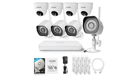 Zmodo Wireless Security Camera System 4 Pack Smart Hd Outdoor Wifi Ip