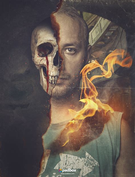 Skull Portrait Effect Photoshop Tutorial By Andrei Oprinca On Deviantart