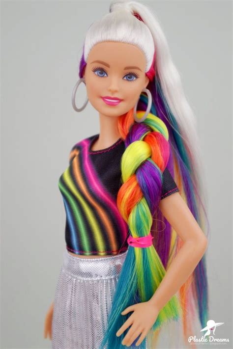 Rainbow Sparkle Hair Barbie Doll
