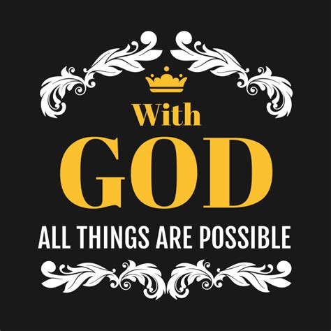 All Things Are Possible With God Matthew 1926 Bible Verse Pillow