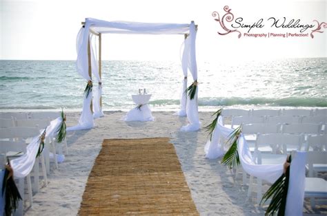 Beautiful Bamboo Aisle Runner And Palm Frond Aisle Decor For This