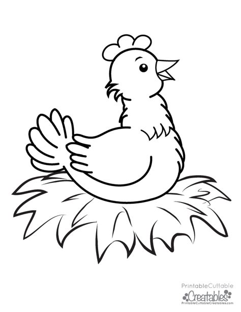 My daughter is retiring a lot of things in her etsy store (she's focusing more on planners and journals) and as she does, i'll be offering them as free printables on the blog. Cute Chicken Free Printable Coloring Page