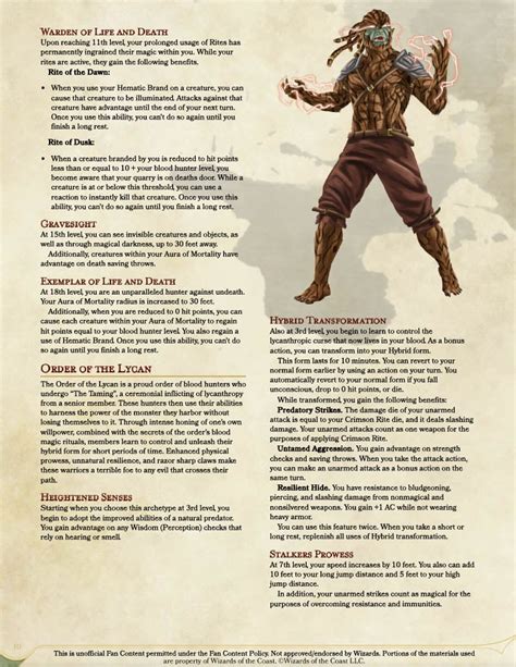The Blood Hunter Rebranded A Debuff Based Martial Class That Toys