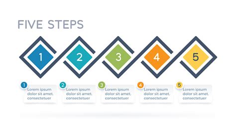 Five Step Process Infographics Stock Illustration Download Image Now